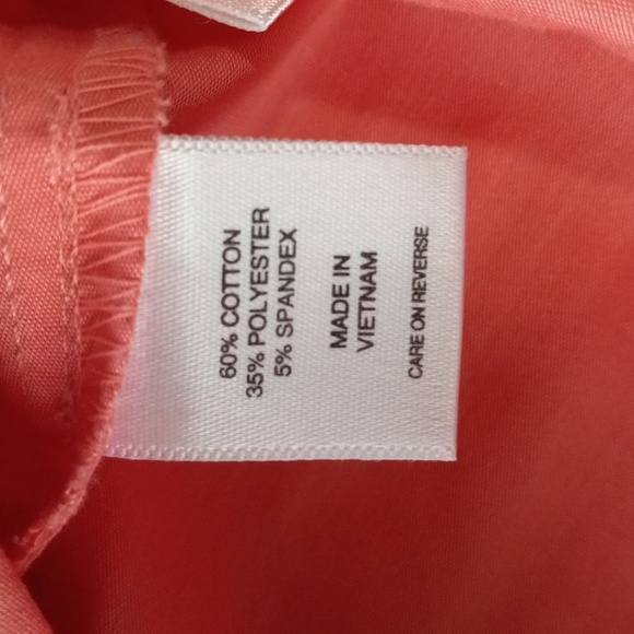 New York and Company Coral Button Up Belted Pocket Blouse - Picture 10 of 11